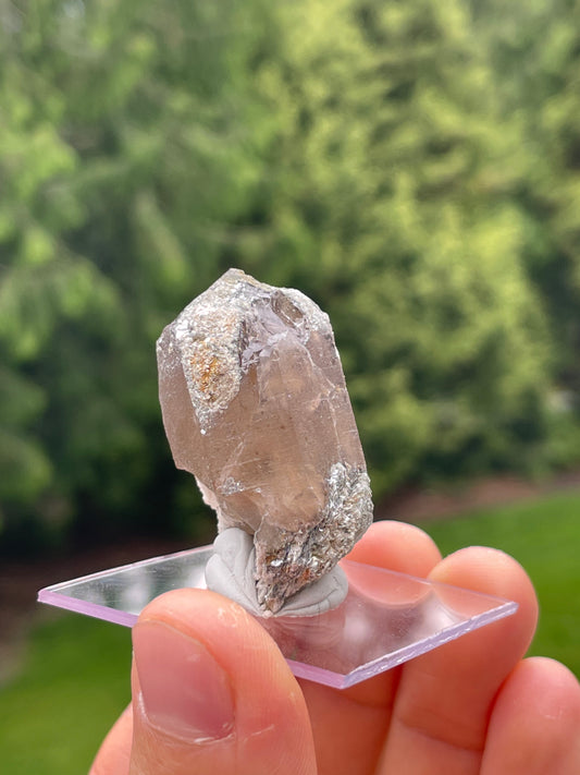 Smoky Quartz with Feldspar & Muscovite